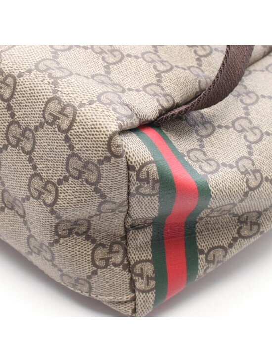 Gucci Backpack Children\'s GG Supreme Kim Seung Yeon Flower Print Beige Brown main image 3